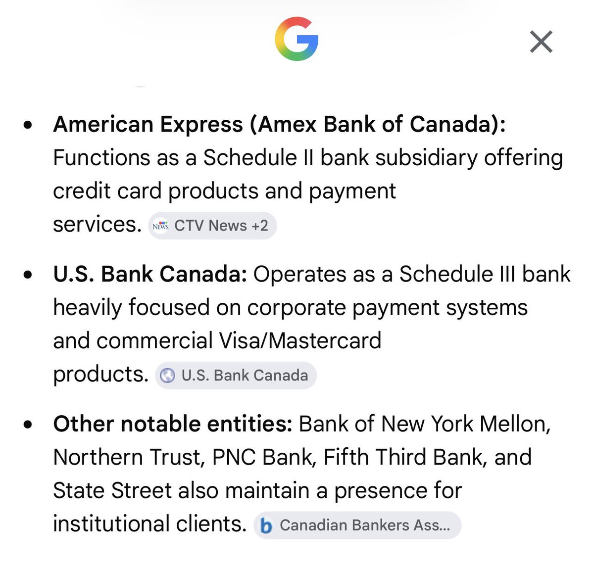 KateMinor2's tweet photo. @CheraHarminder @JasonVanstone @trainofangels00 There are 16 U.S.-based banks and financial institutions operating in Canada, holding over C\(\$113\) billion in assets. https://t.co/Un3H9sMtpu