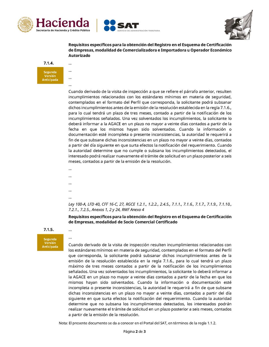 ClaaMx's tweet photo. #AvisoImportante #TomaNota Se informa sobre publicación de la Segunda resolución de modificaciones a las reglas generales de comercio exterior para 2026 y anexo 2 Segunda versión anticipada. https://t.co/q1CxCnIOnS