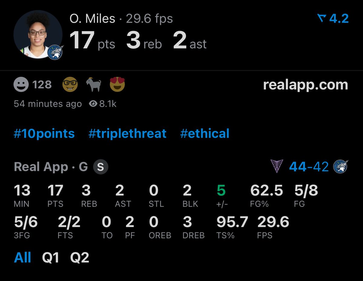 WomensHoops_USA's tweet photo. Olivia Miles at HALFTIME (!!!) https://t.co/TPiaes3azX
