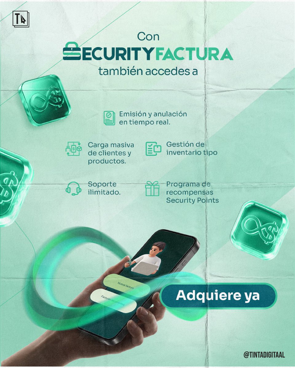 Tintadigitaal's tweet photo. En un contexto así, contar con herramientas que te ayuden a organizar tus comprobantes y mantener tu facturación en orden puede hacer la diferencia. 😎

Por eso, @SecurityDataECU lanzó su nuevo Plan Pro: una solución para facturar de forma ilimitada, rápida y segura! https://t.co/Yagsuz0Jj5