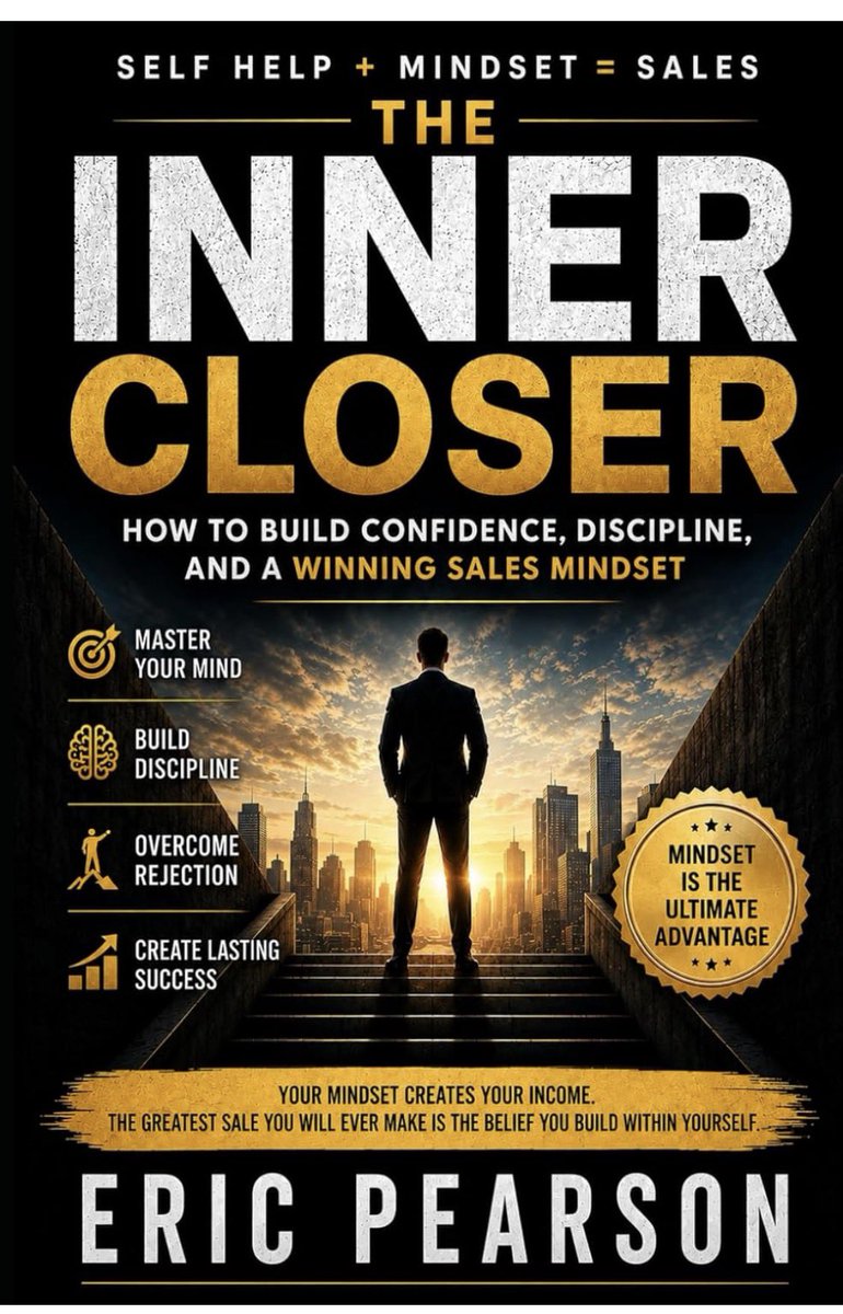 TheLiars's tweet photo. Today I received one of the greatest compliments I’ve gotten since publishing The Inner Closer.
The first thing they said was:“You wrote that book about me.”Then they followed it up with:“Every salesperson needs to read this at least twice.
#TheInnerCloser #SalesMindset #Sales https://t.co/LC4KXYEKQ3