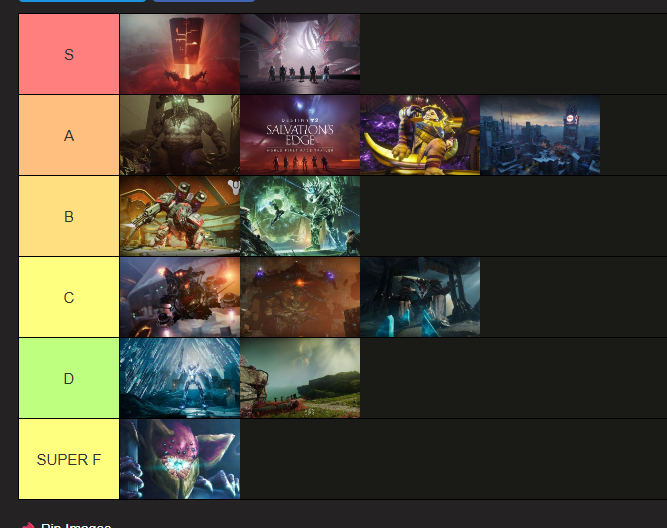 Inspitefuls's tweet photo. since everyone is doing it, my TOTALLY CORRECT raid tier list (left to right irrelevant) https://t.co/TQuf0jmraJ