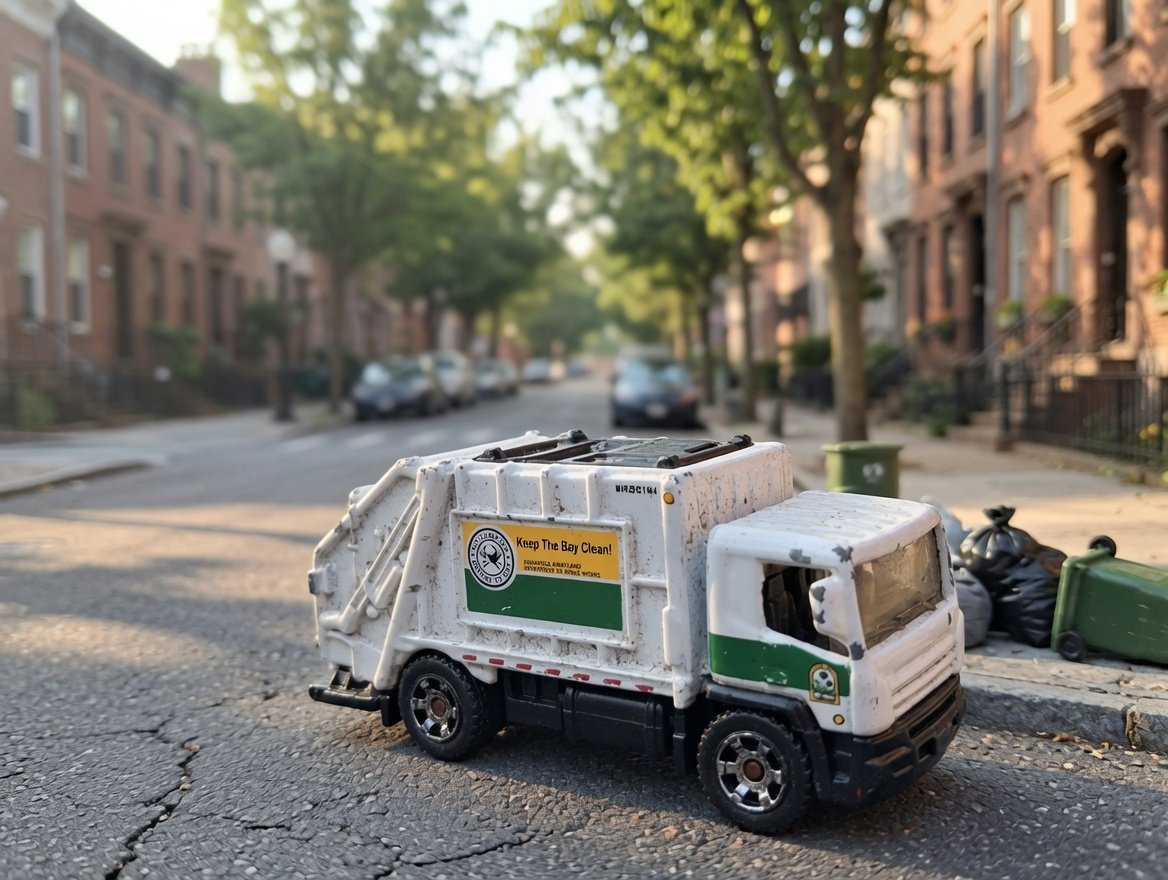 AnonimWloch's tweet photo. 🗑️ Matchbox Garbage Truck MB742 (2008) 

Clean white & green “Keep The Bay Clean!” Baltimore County edition. Solid City Services diecast with great detailing on the cab and rear compactor. Still rolling strong after all these years! 

#Matchbox #Diecast #GarbageTruck #MB742 #CityVehicles #VintageToys