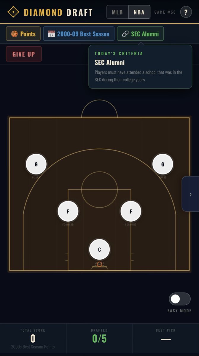 Diamond_DraftX's tweet photo. Come play the original Diamond Draft  💎 Daily NBA and MLB games 💎  Build the best lineup given the day’s stat criteria https://t.co/KJ8CalvtDW

#diamondraft https://t.co/oofh75ShoA