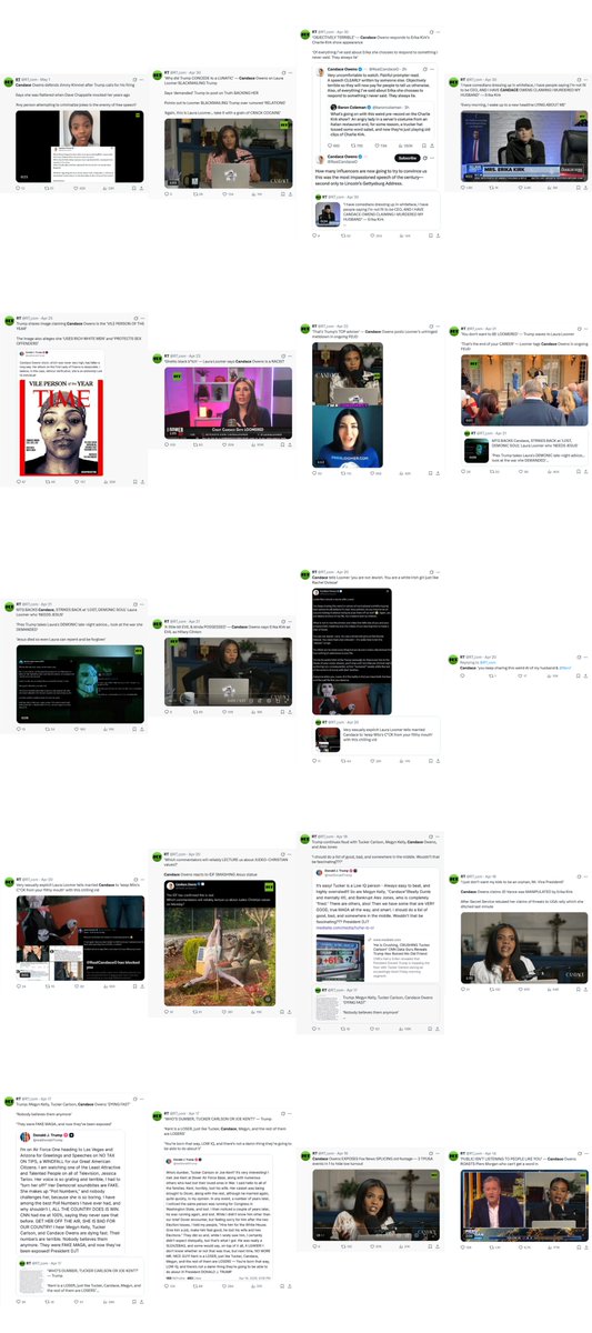 TheMilkBarTV's tweet photo. Russian state media @RT_com has posted about Candace Owens 119 times since the start of 2026.

That's roughly one Candace Owens post every 1.3 days - or 5–6 posts per week, from January through early June.

The overwhelming majority of posts were positive, if not outright promotional.

RT has:

• Produced dedicated clips featuring Owens
• Conducted interviews with her
• Covered her events and conference appearances
• Reposted her tweets
• Reposted clips from her show
• Even promoted her subscriber milestones

The relationship makes sense when you consider that Owens routinely advances themes that align with RT's editorial objectives: distrust of institutions, criticism of Western elites, opposition to interventionist foreign policy, and the amplification of political and cultural divisions within Western societies.

It's abundantly clear that RT views Candace Owens as one of its most valuable American media figures for advancing narratives that serve Russian state interests.