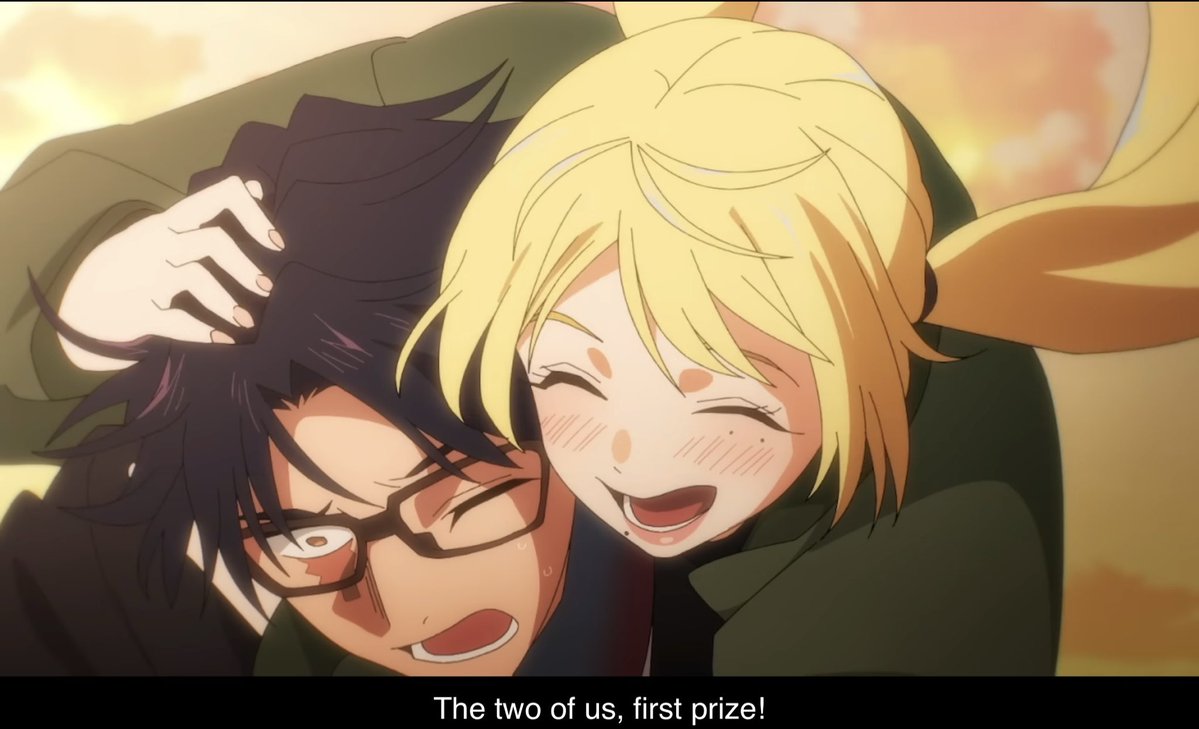 LuvPhobo's tweet photo. nah this has to be on purpose cause they match them up exactly with the lyrics at the end. holy foreshadowing. the more you read the lyrics the more queercoded it is, clearly the “first prize” is personal happiness with the one you love #marriagetoxin https://t.co/72G9gpXJAh