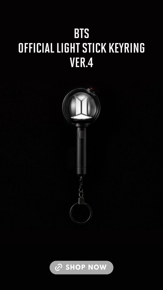 BTS OFFICIAL LIGHT STICK KEYRING VER.4 is here!💡 Available from