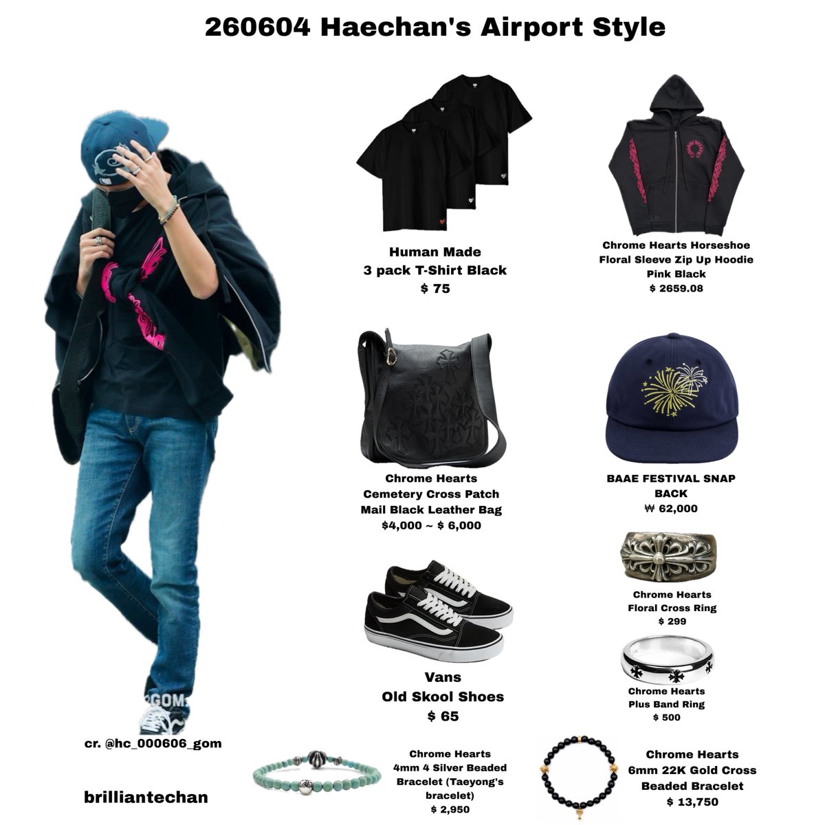 brilliantechan's tweet photo. 260604 Haechan’s Airport Style

*sorry I just had time to make the list🥲🙏🏻 https://t.co/2evNDYgacN