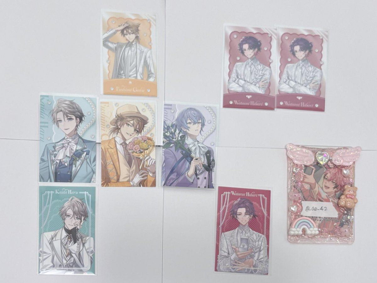 _ao_42's tweet photo. 【交換】にじさんじ Luminous Marriage ランダムフォト風カード 缶バッジ Aグループ 特典 ポップアップカード

【譲】 画像1~3枚目
【求】 同種IDカードの方、画像4枚目

郵送交換📮
カードは同絵柄にて交換優先(R↔R)
まとめての方優先
お気軽にお声掛けください https://t.co/NfzHvjnwoi