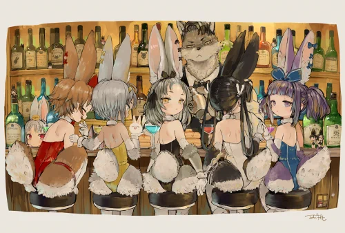 会場にて新刊「バニーガールブック弐」を手に取っていただけた方にこのもふもふバニーなポストカードをおつけしますので、遊びに来てね!(*'∀`*)ウフフ #コミティア156 #COMITIA156