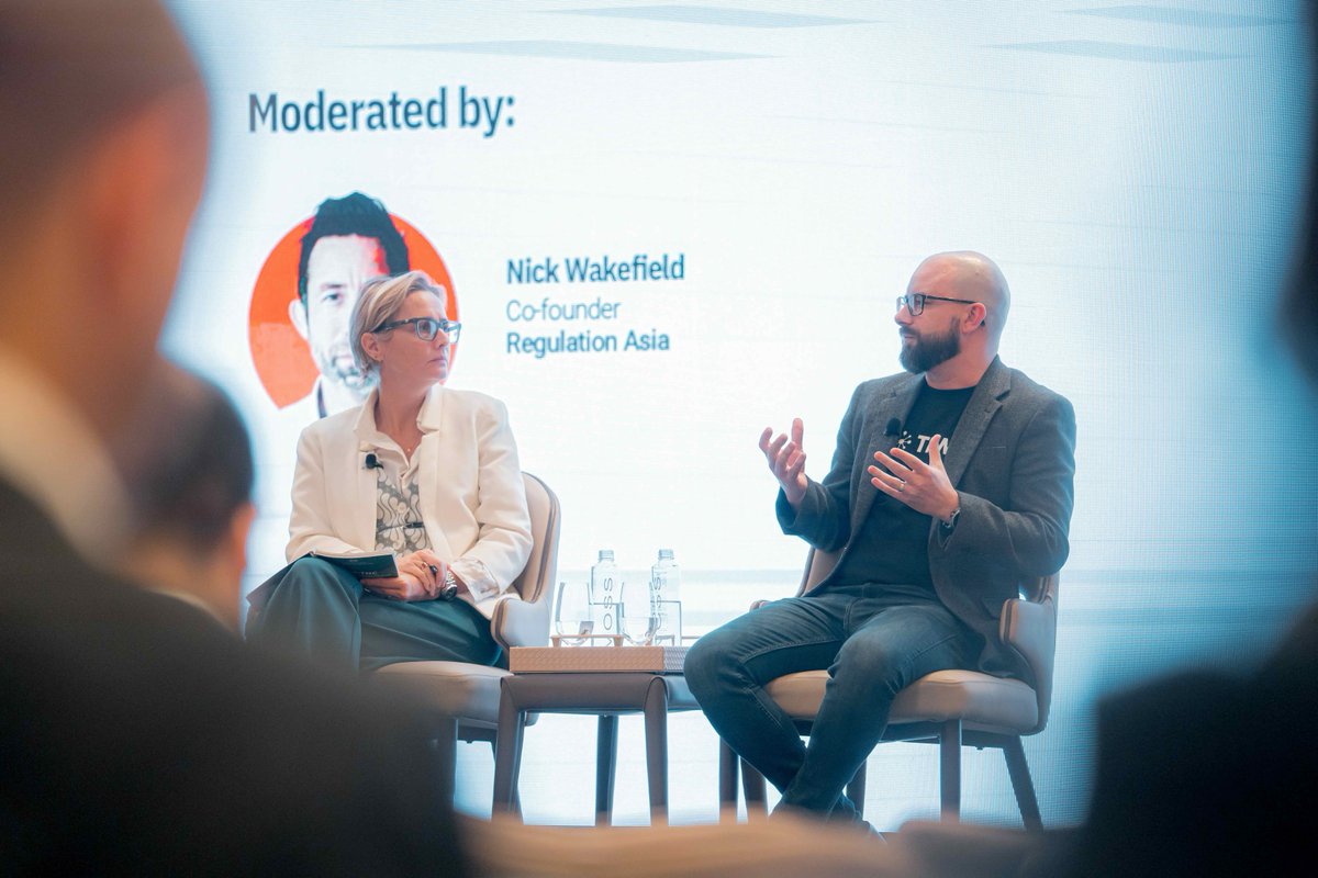 trmlabs's tweet photo. Fraud today, money laundering tomorrow. The infrastructure connecting them is the same — and it's industrializing.

TRM Labs' Jonno Newman joined the panel at #FFC2026 this week to unpack scam factories, mule networks, crypto flows, and the professional gatekeepers exploiting major financial hubs. @RegulationAsia