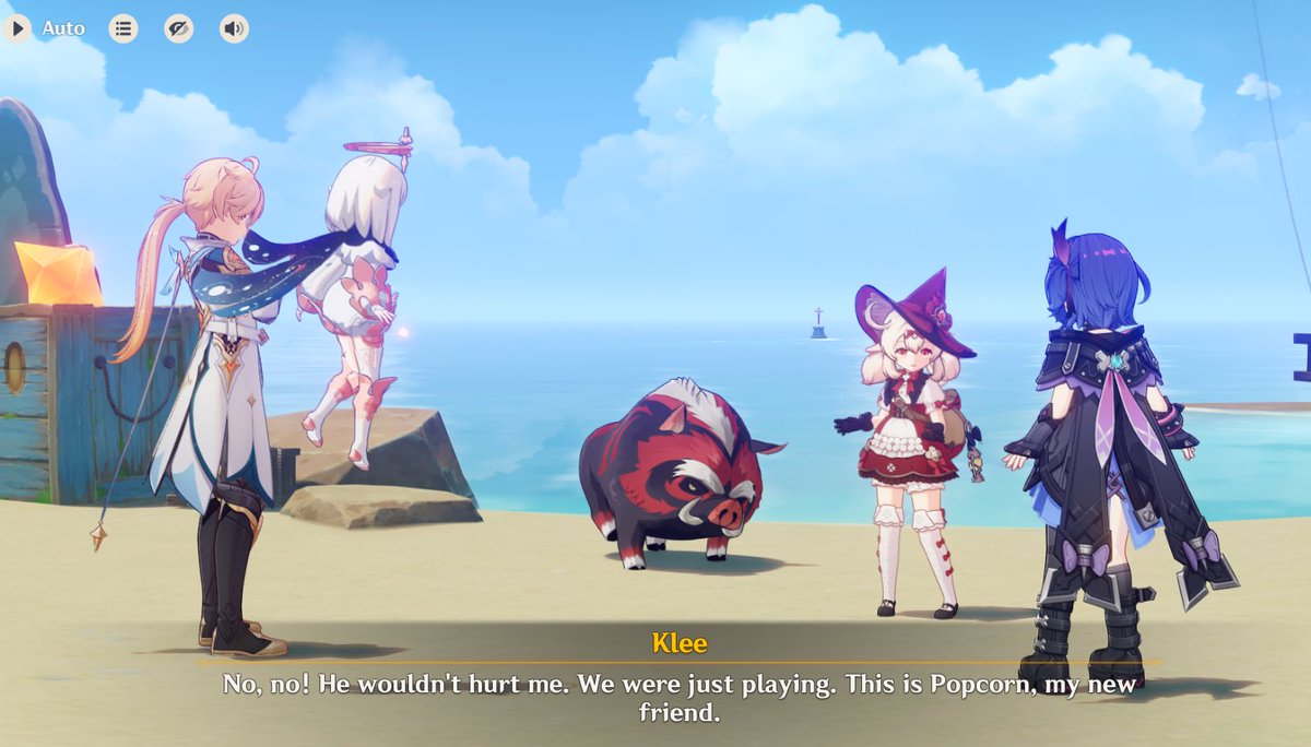 pairedblessings's tweet photo. #eventchat
Aww, Prune is just a lonely kid. Also, Prune gets Klee to call her 'jiejie' Aaaah my heart https://t.co/Usiaq7EdrD