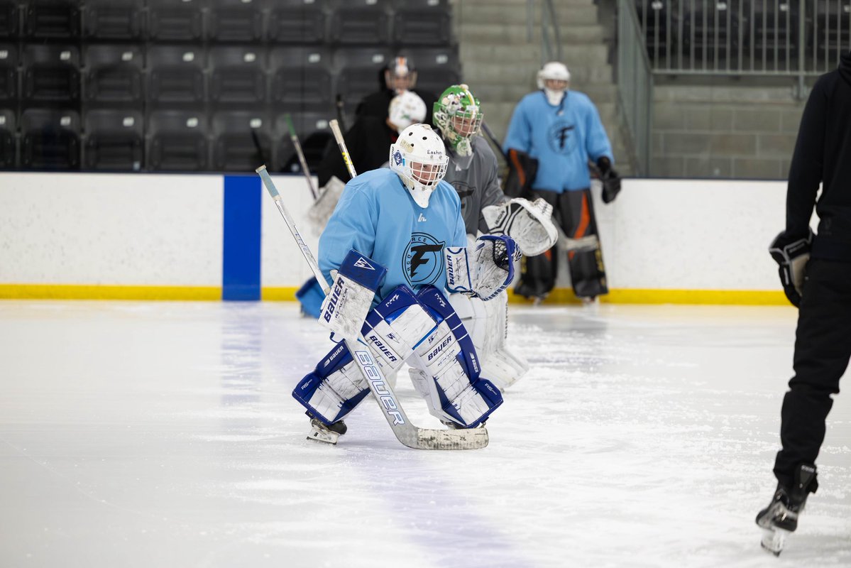FargoForce's tweet photo. Goalie Camp Day☝️
#ForceNation⚡️ | #USHL https://t.co/5t3ONNAgVn