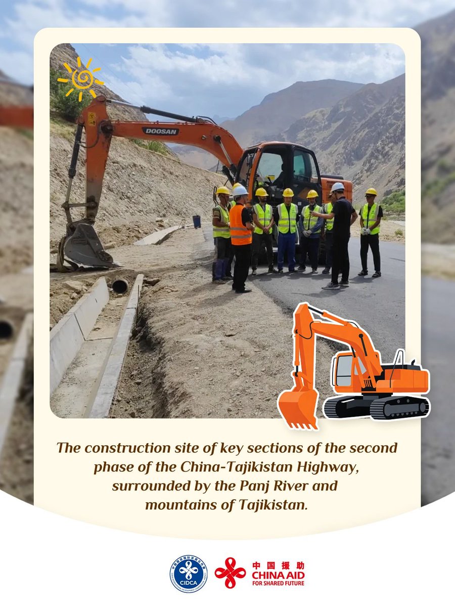 cidcaofficial's tweet photo. What Chinese aid experts face is building infrastructure across vast lands from the ground up. Click on the images to witness buildings rising from the ground, roads and bridges spanning mountains and seas, becoming arteries for economic growth. https://t.co/01tgDEZS9R