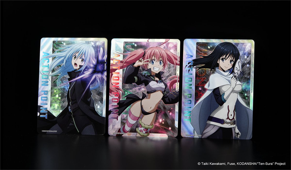 UA_EN_TCG's tweet photo. [Card Reveals]
Check out this photo of rare AP cards in the That Time I Got Reincarnated as a Slime [UE20BT] Special Booster Pack, coming Jun. 26! 👀

Product details here! 👇
https://t.co/JZc6erhm3g

#UNIONARENA_EN
#tensura https://t.co/QwsxBYznxd