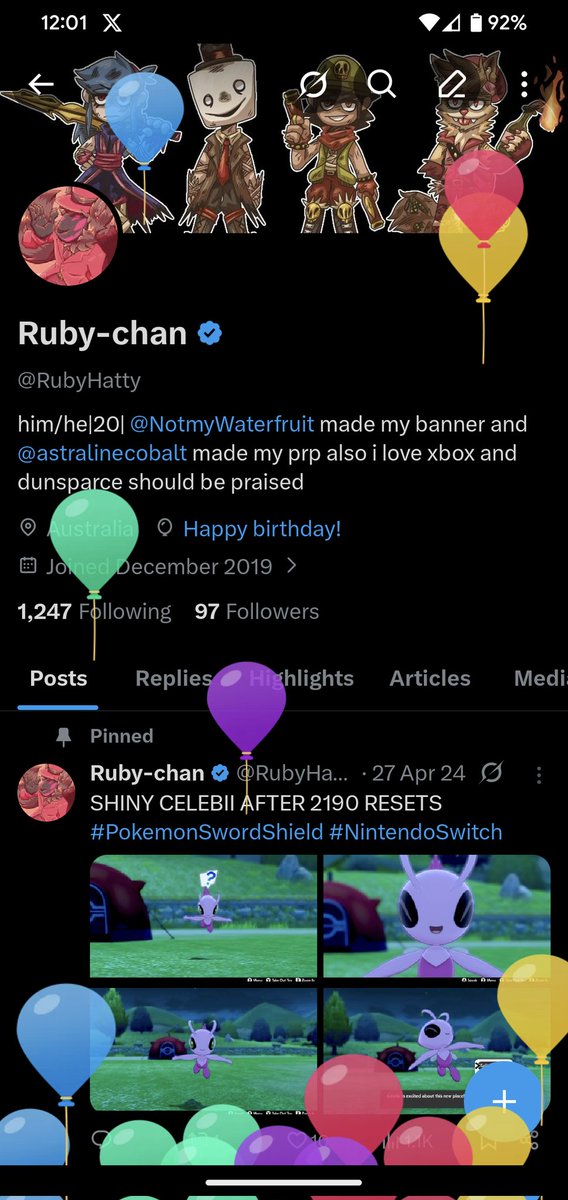 RubyHatty's tweet photo. DEAR GOD THE BALLOONS ARE ATTACKING https://t.co/6sSYIvtGqh