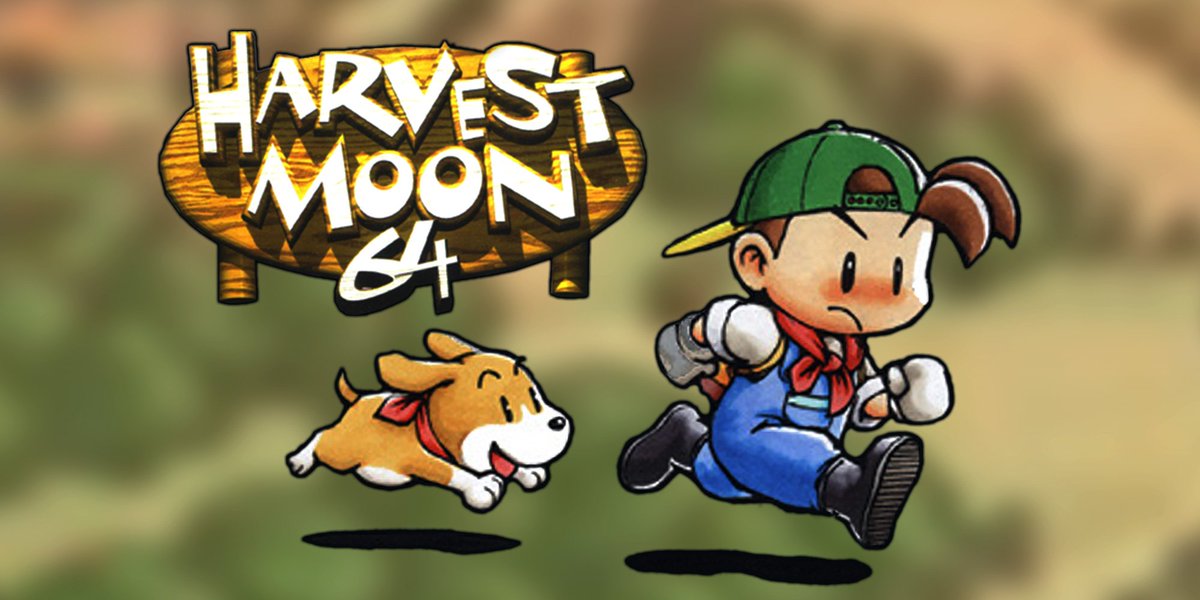 Natsume_Inc's tweet photo. PSA: Harvest Moon 64 is included in the Nintendo Switch Online classic games library! Head back to grandfather’s farm and make it thrive again. https://t.co/3VRBe6eNUk