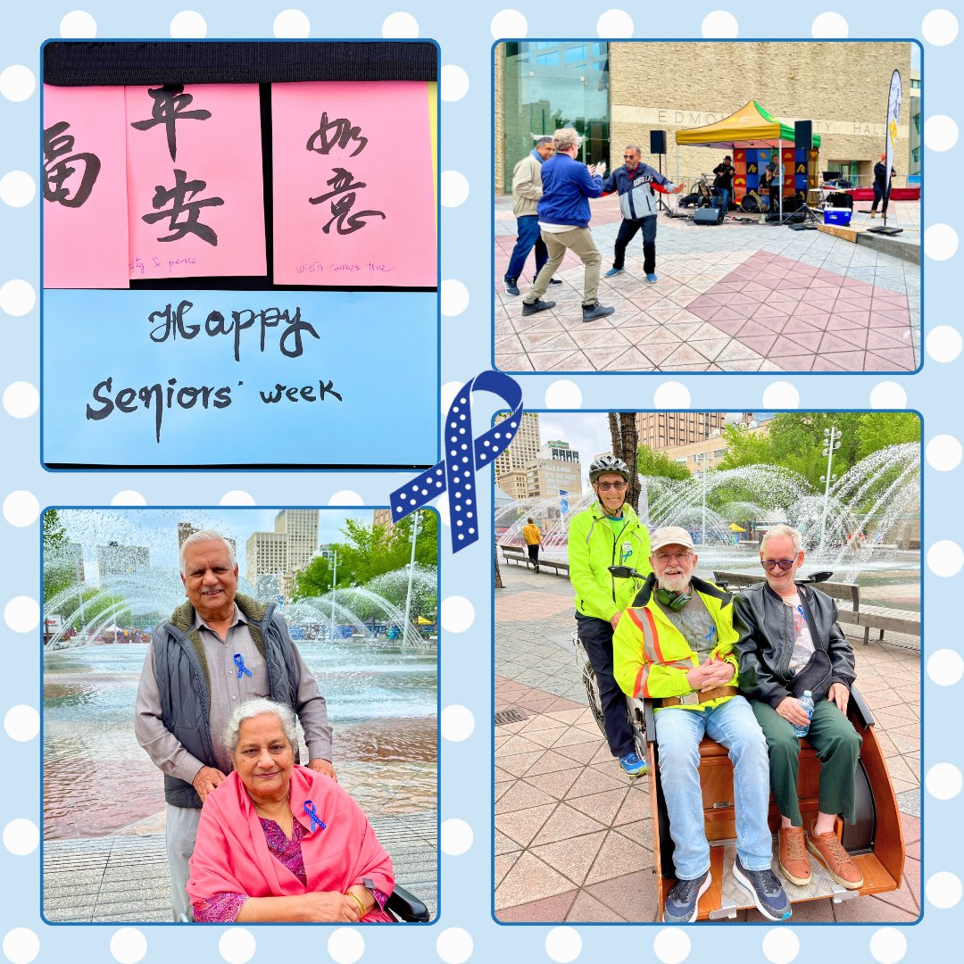 GEFSeniors's tweet photo. It was great to connect with #yegseniors, #communitypartners & volunteers at 'Seniors on the Square' for #SeniorsWeek2026. Thanks to @sageyeg, @artsedmonton, & everyone who picked up a #GEFBlueRibbon in support of #seniors. Donate https://t.co/tRdgwxJGVM. #YEG #YEGEvent https://t.co/7JnFBI4UeY
