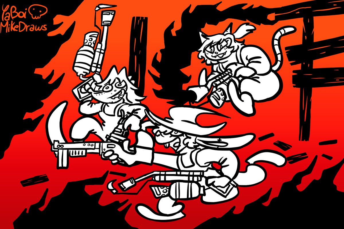 YaBoiMikeDraws's tweet photo. Burn 'em all! had buckets of fun playing with fire and friends some TF2! https://t.co/3wKcegv1Uh