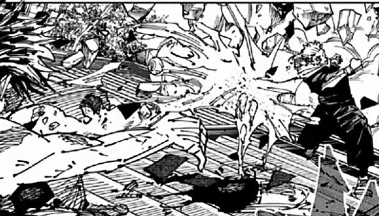 Sapatanathei's tweet photo. OH MY GOD SUKUNA'S FACE WHEN HE WAS EXPELLED FROM MEGUMI'S BODY 😭 https://t.co/kRPCN6j2lq