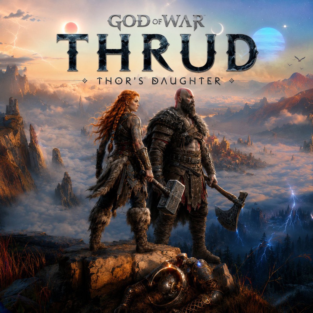 _stormstrike's tweet photo. Now THIS would have been AWESOME! 

Imagine the story behind Thrud, a Valkyrie in training, woven into Kratos’ fatherly journey. 

So many possibilities that could have been cinema…🎥 https://t.co/yFFGlkABHT