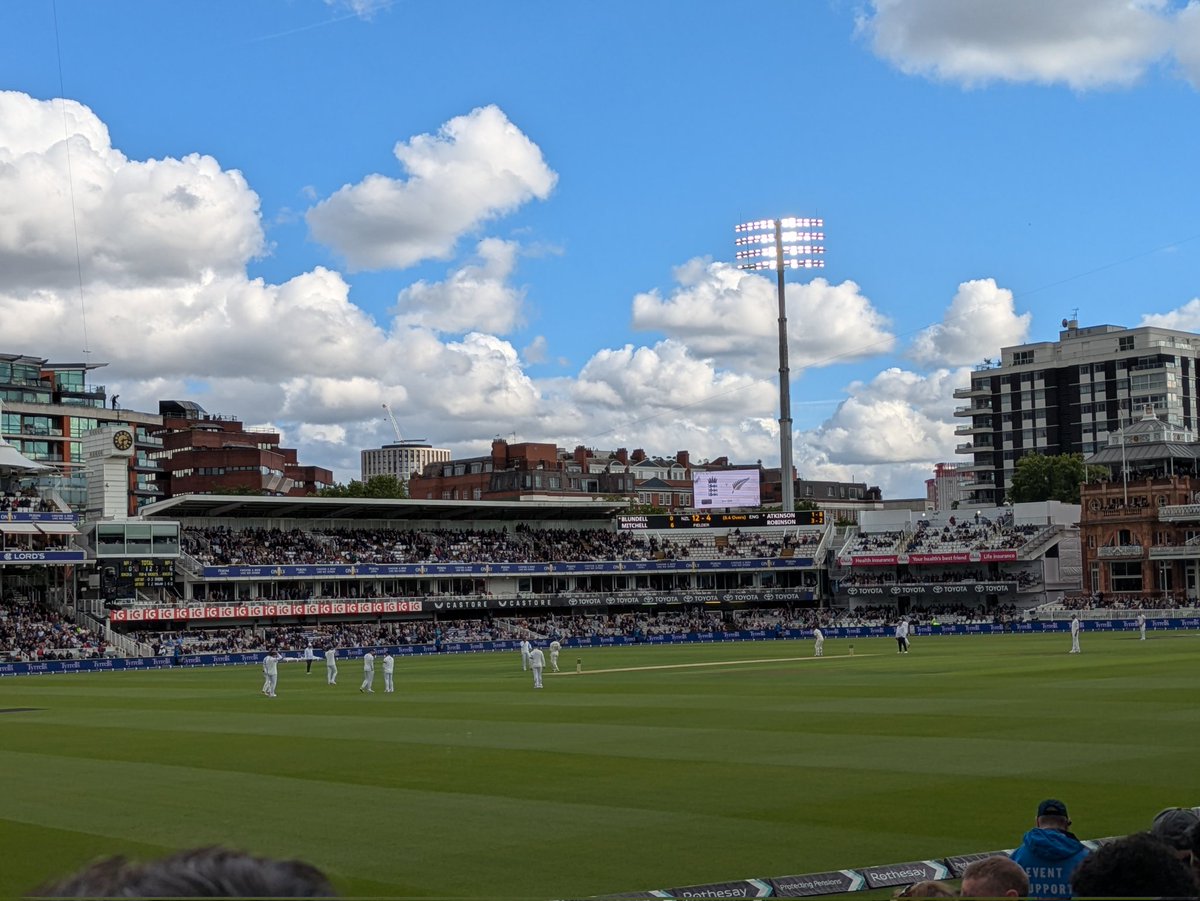 JoshFairhurst11's tweet photo. It was an eventful day at Lords to say the least #engvnz #cricket https://t.co/b0LEEjMYcQ
