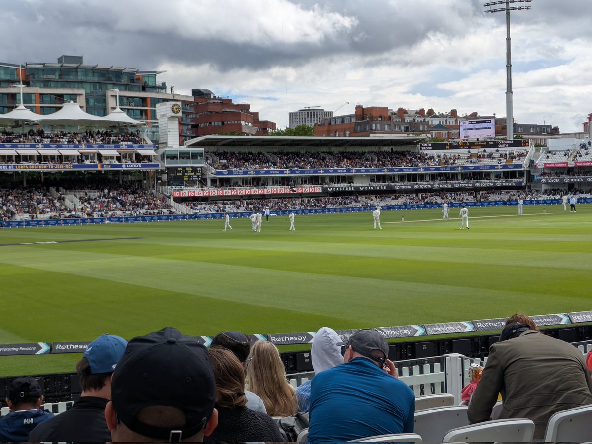 JoshFairhurst11's tweet photo. It was an eventful day at Lords to say the least #engvnz #cricket https://t.co/b0LEEjMYcQ