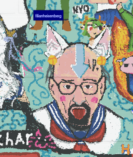 THE_W4LL_'s tweet photo. an elusive user named "filianheisenberg" has been leaving their mark.  Stay safe out there https://t.co/iGUO44jjFI