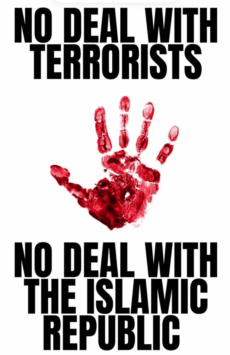 RiseForFreeIran's tweet photo. @KobeissiLetter Finish Islamic Republic, IRGC, and all ayatollahs. No deals with killers!
Stand with Iranians for a secular democratic Iran under @PahlaviReza.
#KingRezaPahlavi #FreeIran https://t.co/NxeAiU8hp0