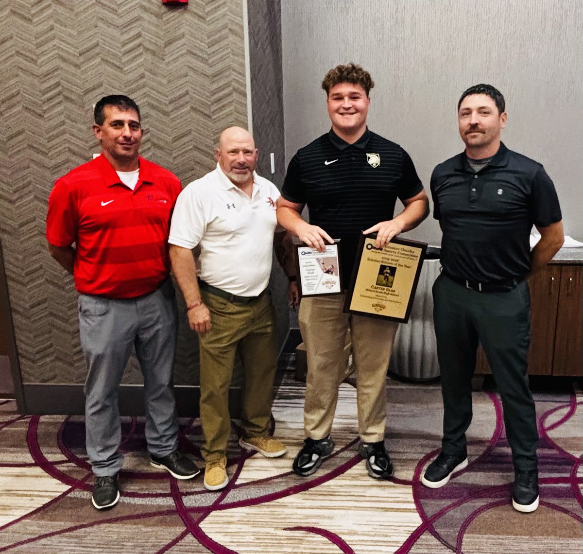 MSHSactivities's tweet photo. Patriot Shoutout to Carter Glab who won the Greater Omaha Sports Committee Spring Scholar-Athlete award for Track! He also won the Male Outstanding Scholar-Athlete of the Year award! What a great accomplishment! Carter - We are super proud of you! #TPW #MillardSouthFamily https://t.co/1nypmN7UVx