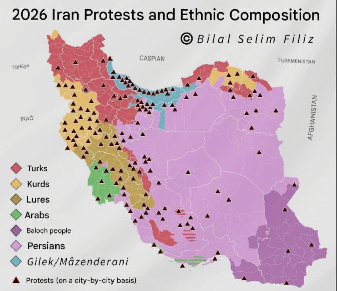 AppSimplePhone's tweet photo. @venerandaJ30956 @Lefthandru77574 @Ashkan_Atheist The protests mostly in ethnic minority areas. 92 million people would be all over the country.

And the Irony, minority like Kurds don't like them, but also refused to help him fight against them. https://t.co/jl7Q095FME
