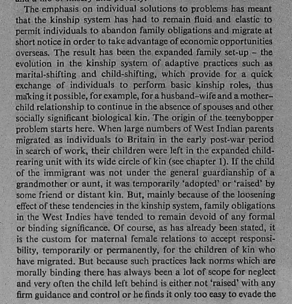 ThreeJacques's tweet photo. How the loose extended families and disinterested guardianship of Jamaica tended to create "teenyboppers"/rudeboys. https://t.co/qKIx7rY74Z