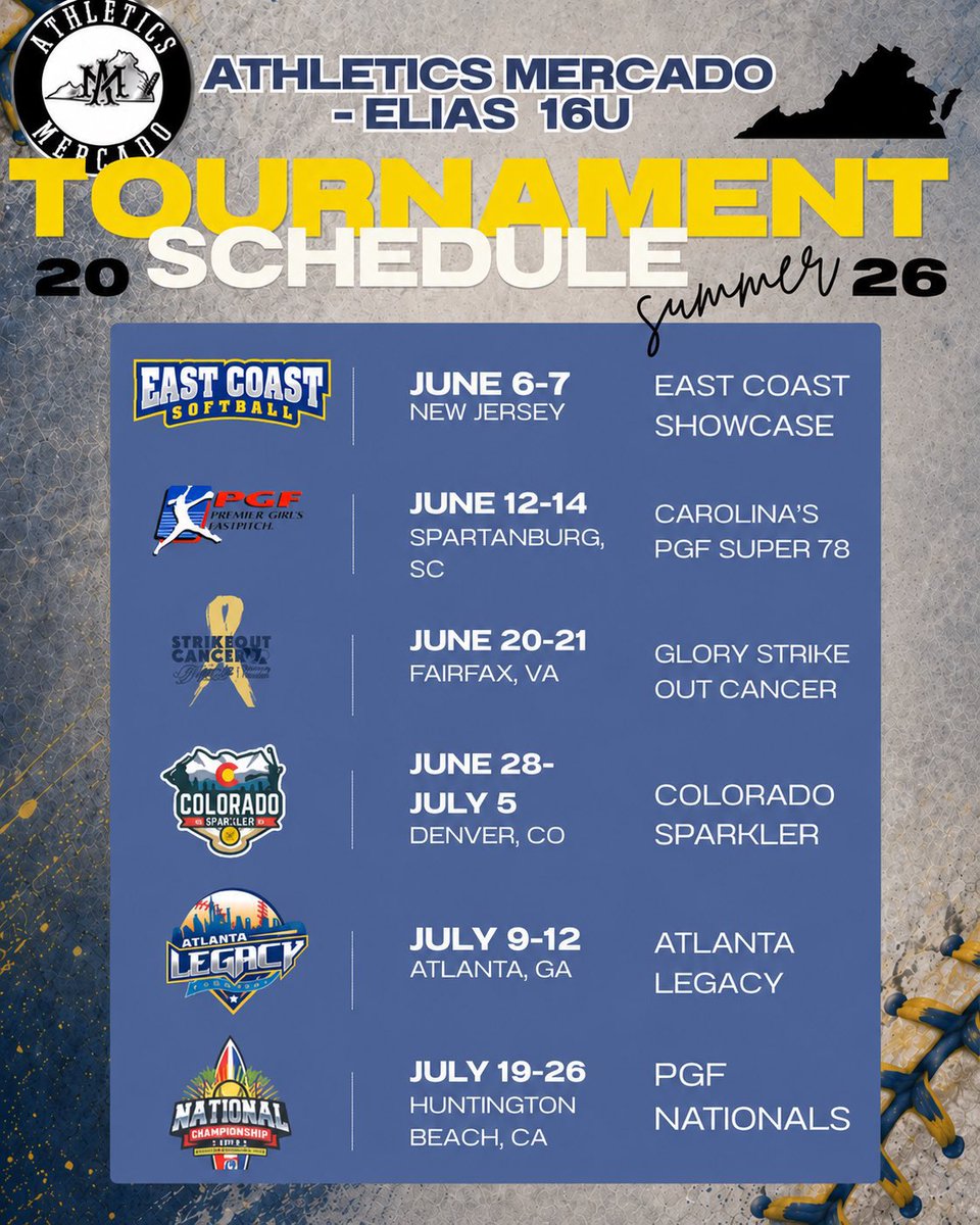 MadisonRadde's tweet photo. Excited to begin my summer season and compete this weekend at the East Coast Showcase. Hope to see you there!

@AMElias16u
@DirectRecruits @D1Softball @ExtraInningSB @SBRRetweets @SF3Softball @nxt1sports @SportPrepX @SoftballDown @LineDsoftball @CoastRecruitsSB https://t.co/J3AbNBHIXH