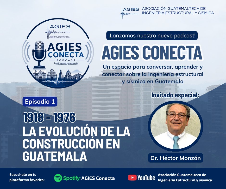 AGIESgt's tweet photo. 🎙️¡Lanzamos AGIES Conecta!

Escuche el primer episodio aquí: 

🟢Spotify: 
https://t.co/nIyfiZ45Ob...

🔴Youtube: 
https://t.co/r4yCQfOGdQ

AGIES Conecta: construimos conocimiento y compartimos experiencias. https://t.co/da9W4kLW8R