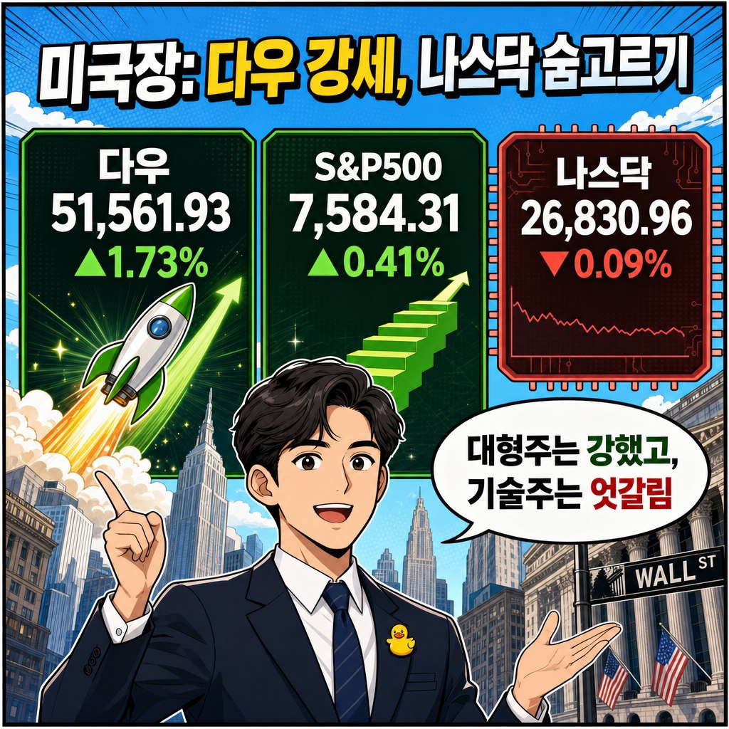 bincompleteness's tweet photo. 6/5 미국장, 국장 브리핑 합니다.
코스피는 삼성전자를 포함해 상대적으로 조정을 받았지만 다우존스는 사상최고치 갱신입니다. 유가는 조금 튀었네요.

오늘도 좋은하루되세요!

1. 국내장
• 코스피 8,639.41, -1.84%
• 코스닥 1,049.73, +2.31%
• 외국인 대규모 순매도·환율 1,540원선 부담. 오늘 개장 전 분위기는 “방어 우선”.

2. 전날 미국장
• 다우 51,561.93, +1.73%
• S&P500 7,584.31, +0.41%
• 나스닥 26,830.96, -0.09%
• 대형주는 강했지만 기술주는 숨고르기.

3. 국제 정세
• 美-이란 충돌 재부각, 중동 리스크 확대.
• USTR 한국 추가관세 12.5% 이슈가 환율·위험회피를 자극.

4. 유가·원자재
• WTI $96.02, +2.41%
• 브렌트 $97.81, +1.89%
• 금 $4,466.9
• 유가는 지정학 프리미엄, 금은 고점권 변동성.