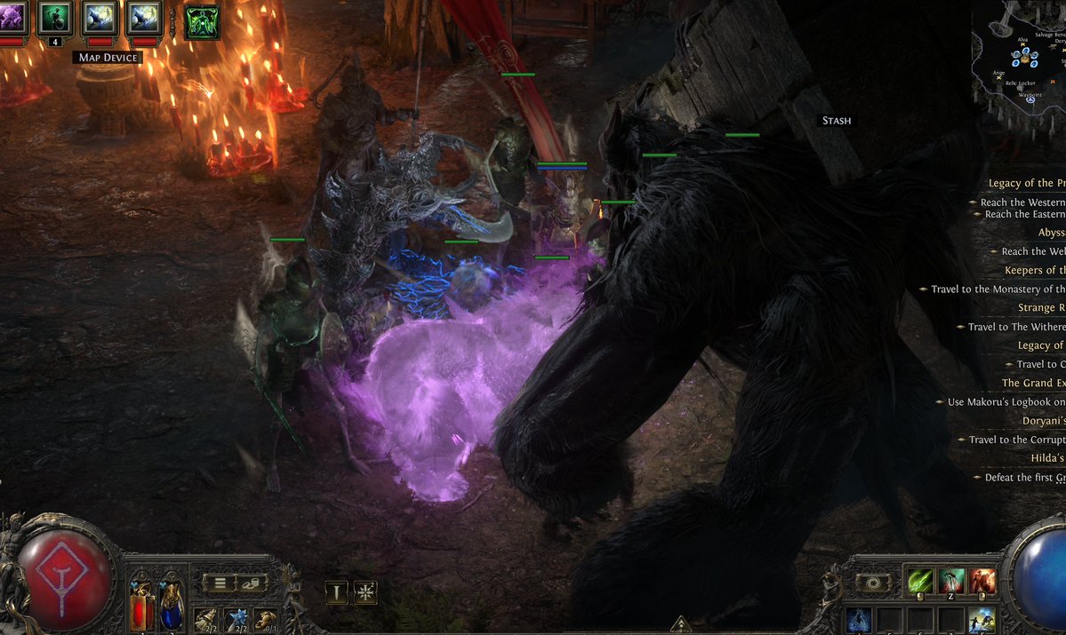 ACursedRabbit's tweet photo. Where's my fellow PoE2 enjoyers?

I've been doing spirit walker run, its pretty nuts to tame a unique boss and just have it steam roll everything.

I dont think I played the last update or two, but the game is just so much better now. https://t.co/Gjr7uy97D6