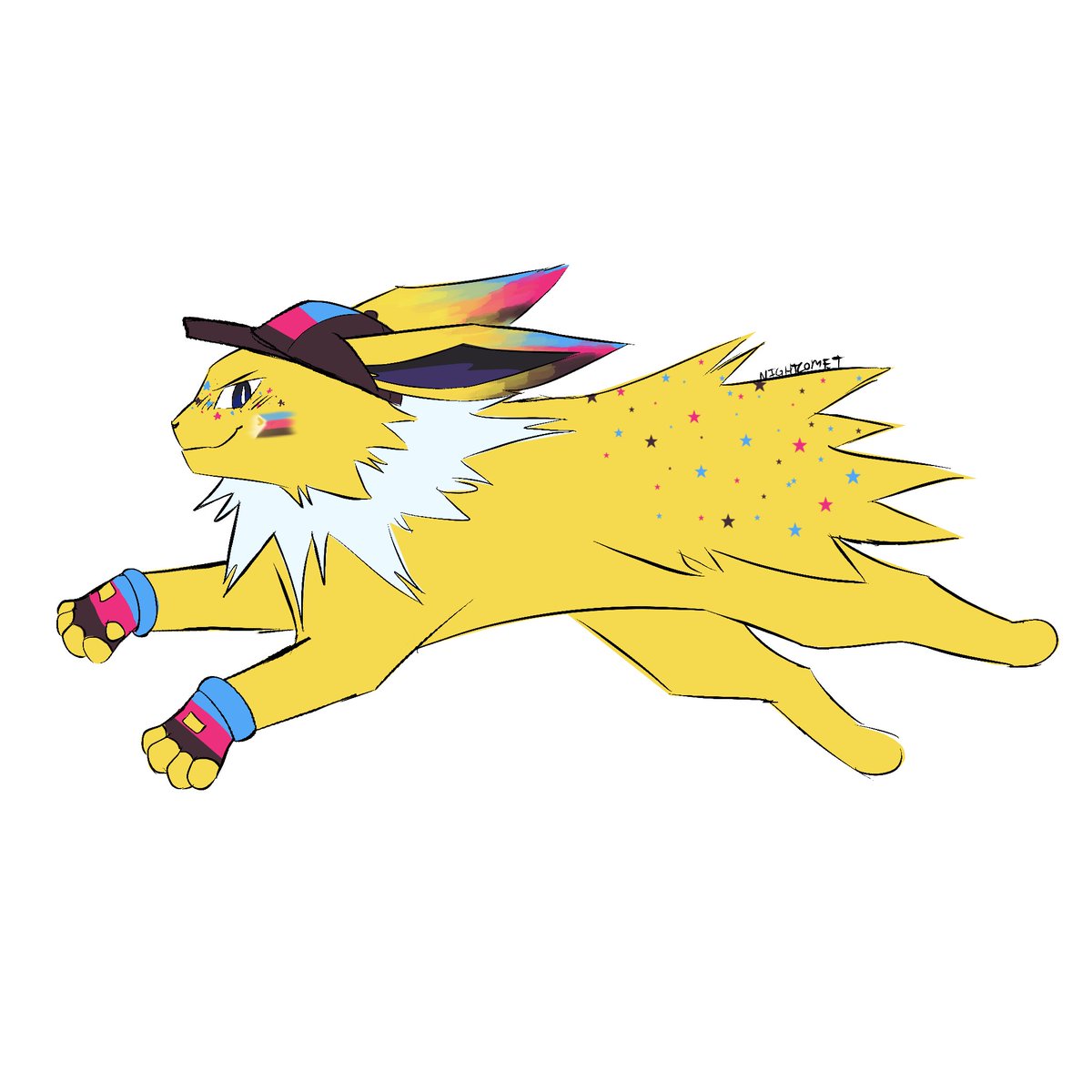 nightcomet_'s tweet photo. Polyam jolteon https://t.co/cWSFJxE0eP