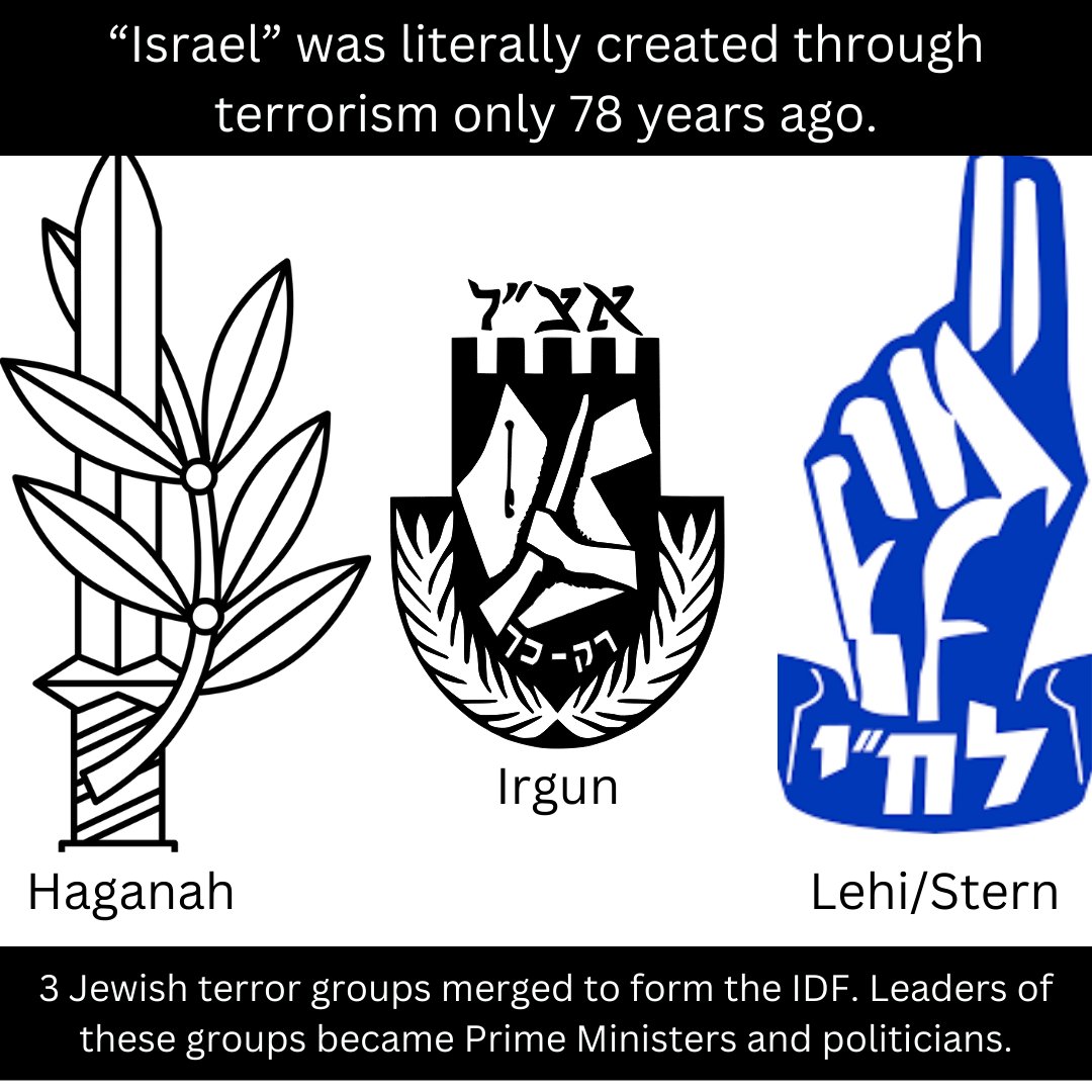 imdigitalclock's tweet photo. @The_GeRM1 @DavidProwess_ @kajakallas Remember who formed the IDF? That's right terrorists, keep supporting them and wonder why other countries have to defend themselves against you... https://t.co/t74yCSS0LF