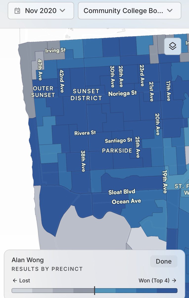 alankennywong's tweet photo. Post Election Review: I’m deeply grateful for the trust District 4 Outer Sunset voters have placed in me over the years. I was fortunate to win across every D4 precinct in both this election and in 2024, following strong support in 43 of 48 D4 precincts in 2020. https://t.co/kUPEd93bCo