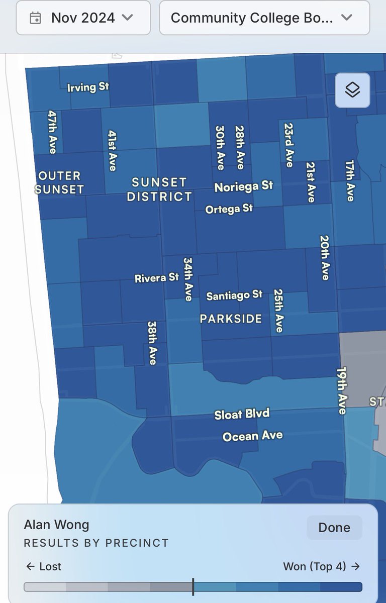 alankennywong's tweet photo. Post Election Review: I’m deeply grateful for the trust District 4 Outer Sunset voters have placed in me over the years. I was fortunate to win across every D4 precinct in both this election and in 2024, following strong support in 43 of 48 D4 precincts in 2020. https://t.co/kUPEd93bCo