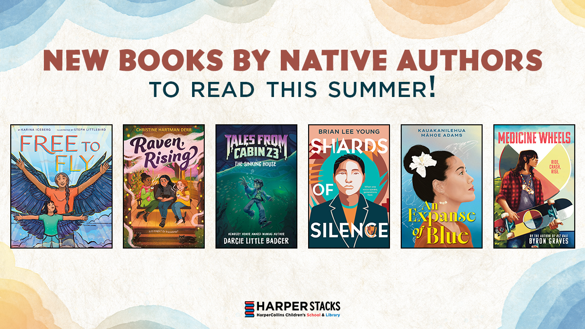 HarperStacks's tweet photo. #shakeupyourshelves this summer with one of these great new reads by Native authors! 📚

We have new picture books, middle grade books, and teen books that we can't wait for you to dive into 😎 https://t.co/PmXjRdNJLK