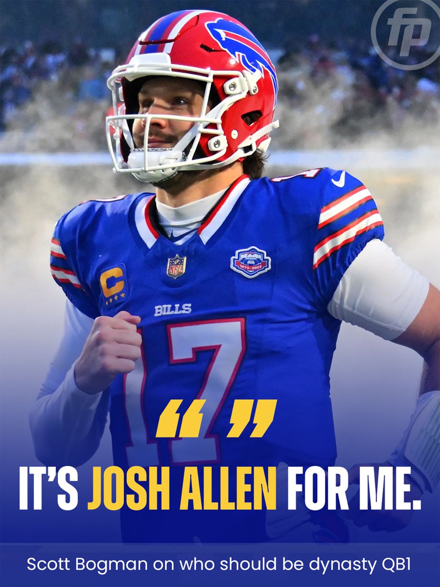 FantasyPros's tweet photo. Who's your QB1 in dynasty? @RyanWarmly @BogmanSports https://t.co/GixjqTnwl1