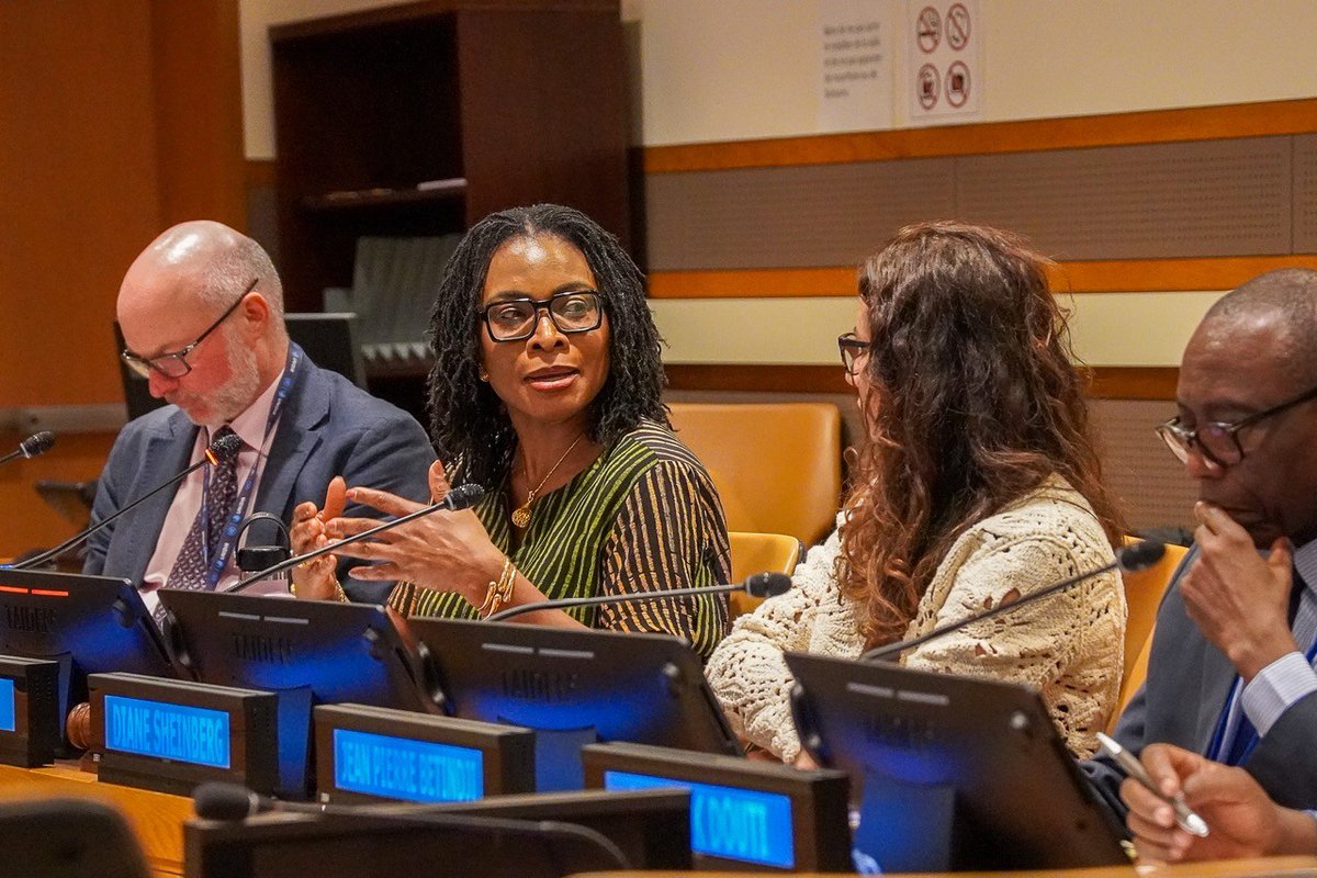 swiss_un's tweet photo. At🇨🇭co-sponsored BMS9 side event "Strengthening Armed Violence Prevention: West African Insights to Transform Words Into Action" speakers discussed preventing armed violence sustainably through joined-up responses that tackle root causes of violence &amp; illicit weapon proliferation https://t.co/gFxb1QwDBk