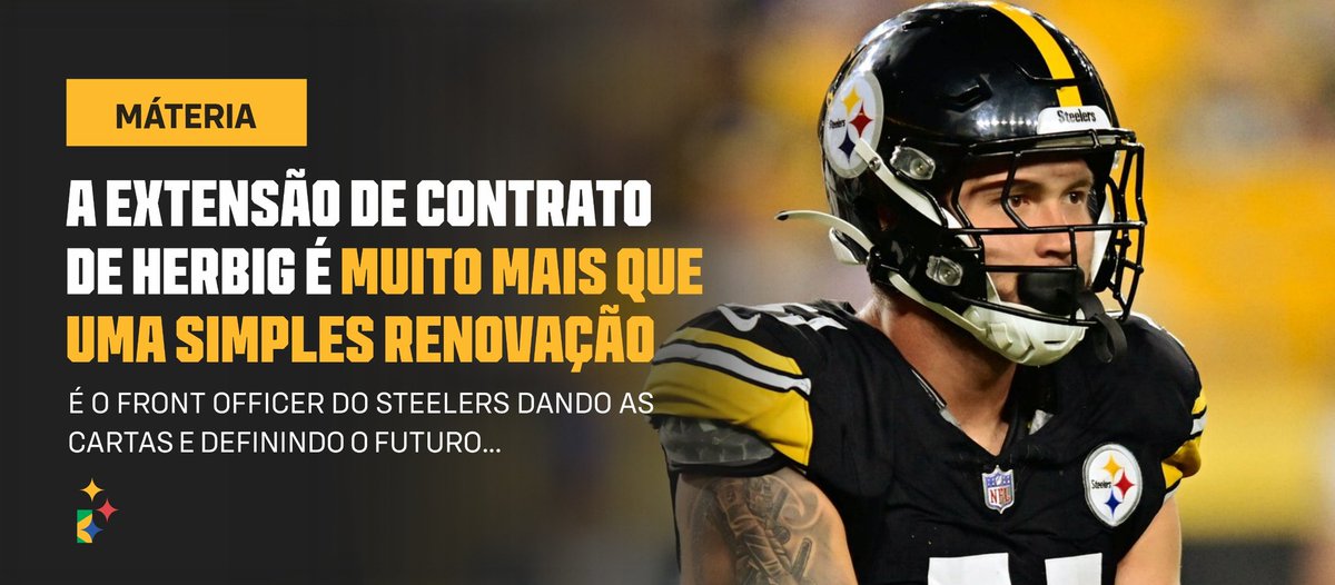 steelers_brazil's tweet photo. O que a renovação do contrato do @nickherbig_ significa pros Steelers e pro futuro da liga??? 

Dá uma conferida na matéria do nosso site cobrindo esse tema! 

https://t.co/6P3J86P9mj https://t.co/neMhjvyAkr