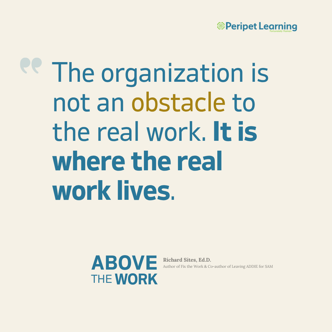 PeripetLearning's tweet photo. Above the Work is a strategy to help you execute where the work lives. Find out where execution may be broken in your organization. In Five minutes. For FREE. https://t.co/I2lD17rPAz https://t.co/yIhb4elHpS