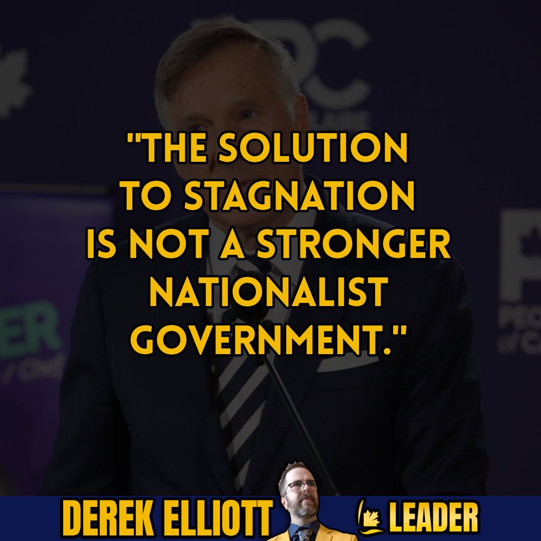 Elect_Elliott's tweet photo. Shouting from the sidelines isn't an economic strategy. True growth doesn't happen by replacing one form of top-down federal control with another wrapped in a different flag. The solution to stagnation is less government, pure and simple.

Watch here: https://t.co/c5yeq6TjjE

#cdnpoli #libertarian #politics #madmax #ppc