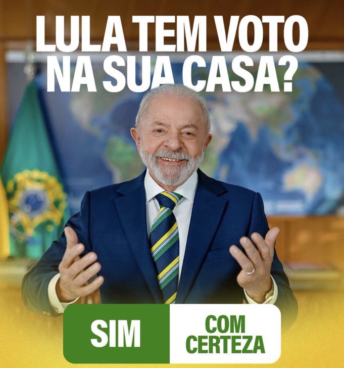 _dilmadebochada's tweet photo. VOU VOTAR NO LULA https://t.co/ewJkUMsDK3
