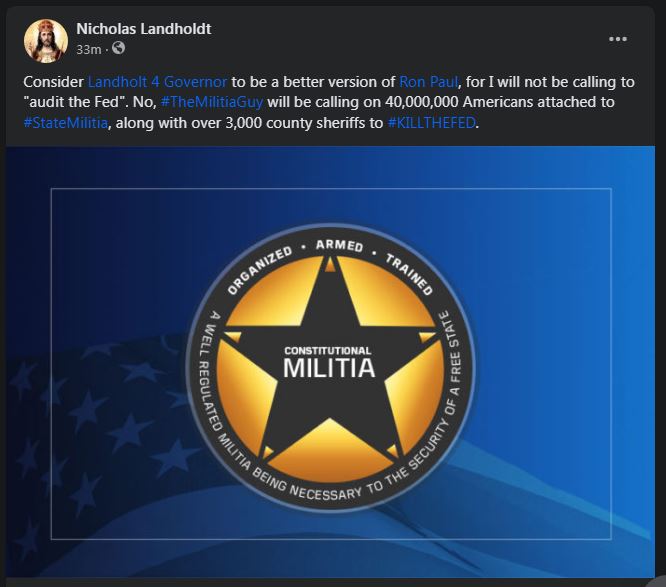 TexasGovernor1's tweet photo. @JoshuaTCharles And my life is ordered to establishing a #ChristianState to defend Christ the King and His Church. He currently provides Catholic men with lawful "well regulated Militia" to do just that. https://t.co/9EozttbOx0