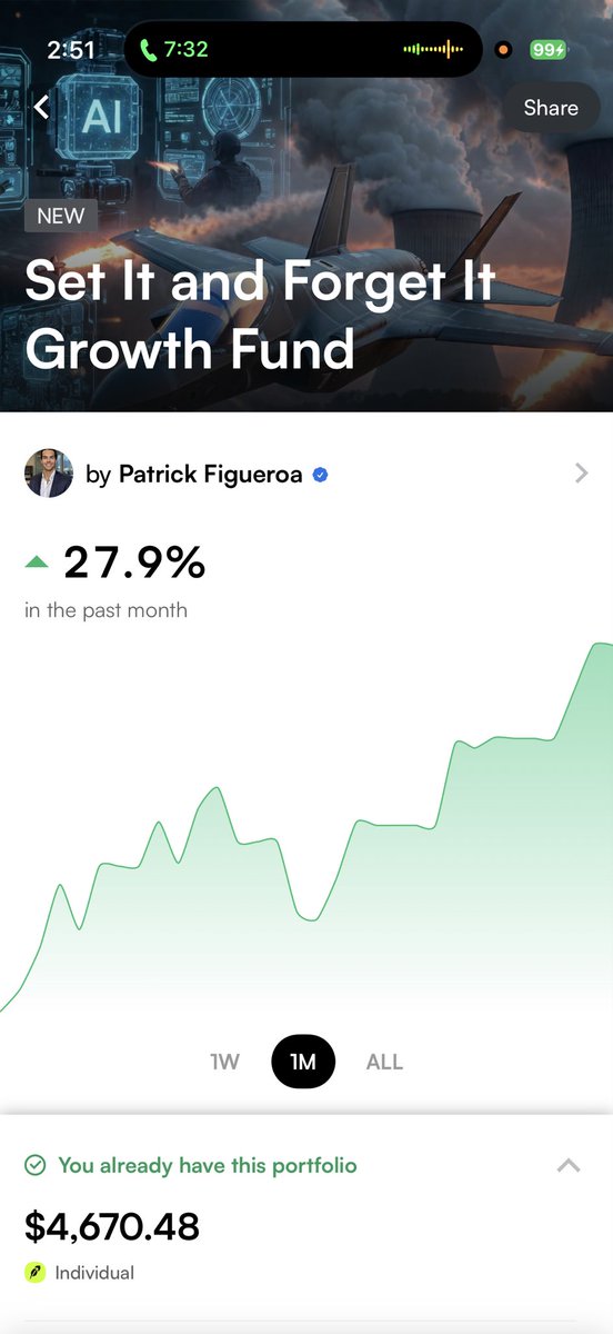 patrickfig94's tweet photo. Outperforming the insider trading Queen 👸 by a good margin @SpeakerPelosi 

Join the rest of us who are making life changing wealth today ⬇️
https://t.co/d7lseNjulf https://t.co/qUOiCKYbrb