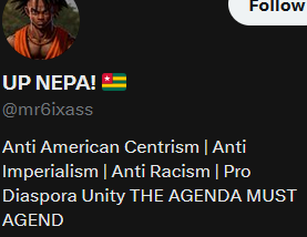 AdamService's tweet photo. @mr6ixass @JoeZieja hey fellatonin your entire profile is The Discourse hahaha https://t.co/2Fj7ISddHC